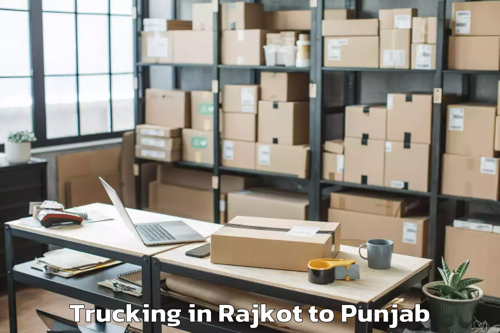 Easy Rajkot to Vr Punjab Mall Trucking Booking